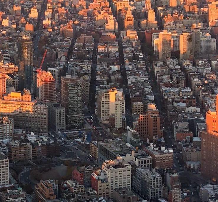 מבט עילי על העיר ניו יורק, דצמבר 2017 כנס CUTTING EDGE